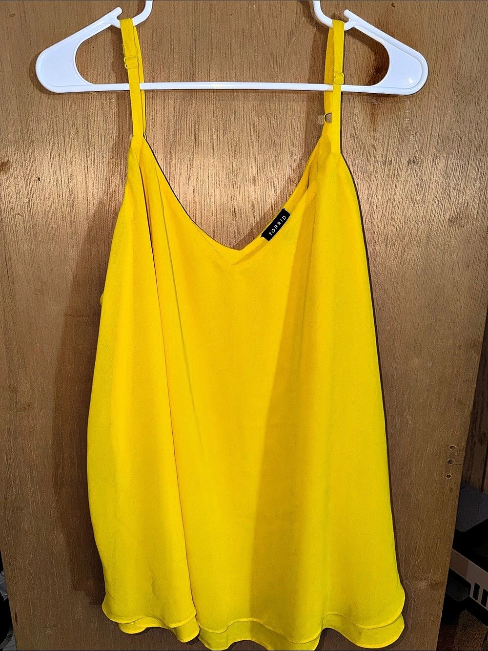 Torrid Sophie Chiffon Swing Cami Yellow Size 3